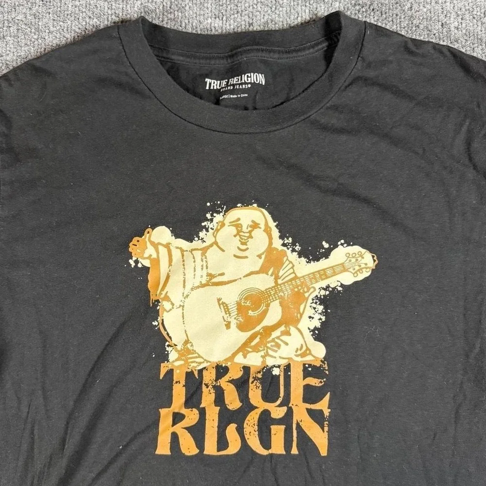 True Religion Black / Good T Shirt Size XL Streetwear Style